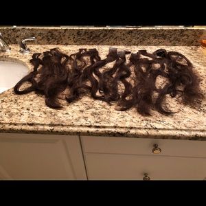 Hot head tape in hair extensions